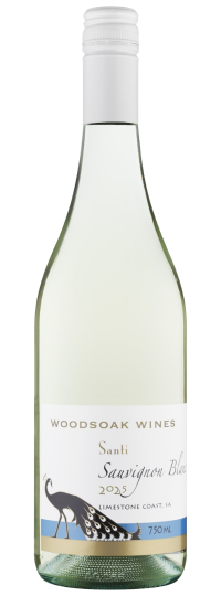 A bottle of Woodsoak Wines Santi Sauvignon Blanc 2025 vintage