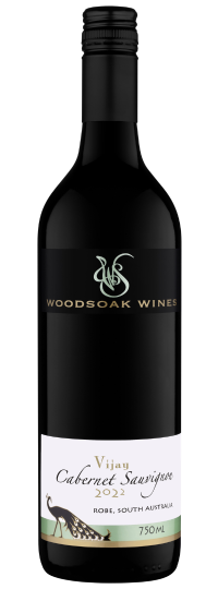 Bottle of Woodsoak Wines Vijay Cabernet Sauvignon 2022 vintage