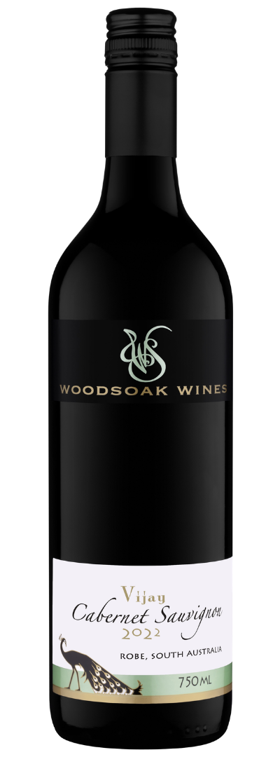 Bottle of Woodsoak Wines Vijay Cabernet Sauvignon 2022 vintage