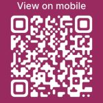 A white Woodsoak Wines QR code on a pink background