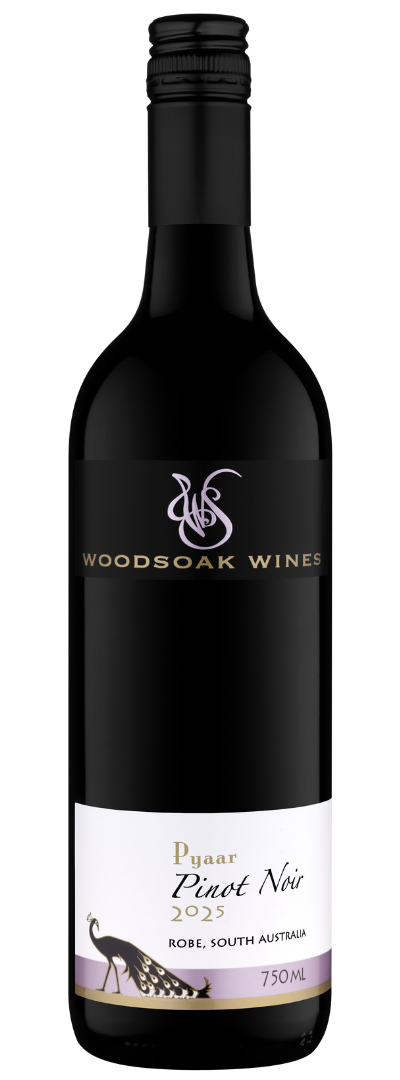 Bottle of Woodsoak Wines Pyaar Pinot Noir 2025 vintage